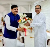 CM Mohan Yadav Meets Union Minister Shivraj Singh Chouhan in Bhopal