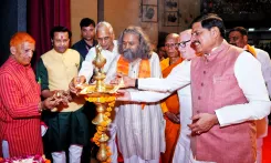 CM Mohan Yadav pays tribute at Ashok Singhal birth centenary
