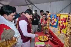 CM Mohan Yadav performs bhoomi pujan for Vidya Bharati's Mahakalpuram project in Ujjain
