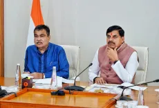 CM Mohan Yadav Reviews MP Highway Projects With Gadkari