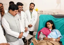 CM Mohan Yadav Visits AIIMS Bhopal Accident Victims