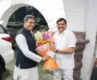 CM Mohan Yadav Welcomes Tripura CM Manik Saha in Bhopal
