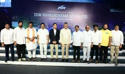 CM Naidu Breaks Ground on JSW Rayalaseema Steel Plant