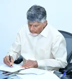 CM Naidu Reviews Jaladhara-Jalaharati Via Video Conference