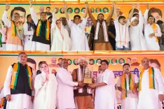 CM Nayab Saini Addresses Vikas Sankalp Rally in Mewat