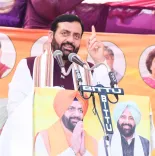CM Nayab Saini attends BJP youth rally in Balachaur, Punjab