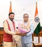 CM Nayab Saini attends HPSC Chairman Satish Saini's oath ceremony