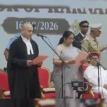 CM Nayab Saini congratulates Dr. Sudha Yadav on Karnataka Governor oath