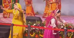 CM Nayab Saini Goes Live at Teej Mahotsav in Chandigarh