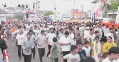 CM Nayab Saini Goes Live for Youth Marathon in Narnaul