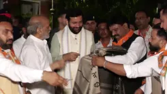 CM Nayab Saini Honoured by Valmiki Educational Foundation