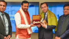 CM Nayab Saini meets Sweden's trade minister, pitches Haryana's 18 dry ports