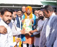 CM Nayab Saini meets Valmiki Samaj from Punjab in Chandigarh