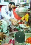CM Nayab Saini Offers Jalabhishek at Panchkula's Saketdi Shiv Temple on First Sawan Monday