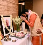 CM Nayab Saini Pays Condolences to RSS Leader's Family in Gurugram