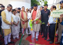 CM Nayab Saini Plants Saplings Under Swachhata Se Swagat Drive in Jind