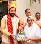 CM Nayab Saini seeks blessings at Gupti Dham in Sonipat