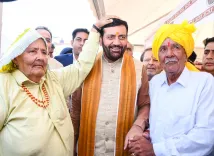 CM Nayab Saini Shares Haryanvi Devotional Verse on X