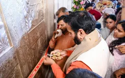 CM Nayab Saini Visits Baba Mohan Das Ashram in Jalandhar