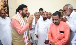 CM Nayab Saini Visits Family of Late Congress MLA Rajpal Bhukhri