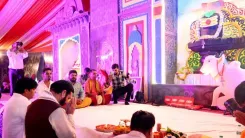 CM Nayab Saini visits Gurugram Kanwar camp, greets pilgrims