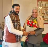 CM Nayab Saini Wishes Bhupender Yadav on Birthday
