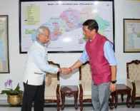 CM Pema Khandu Calls on Arunachal Governor at Lok Bhawan