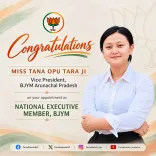 CM Pema Khandu congratulates Tana Opu Tara on BJYM national role