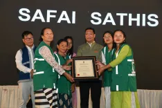 CM Pema Khandu Honours Sanitation Workers, CCTV Drive at Itanagar I-Day Event