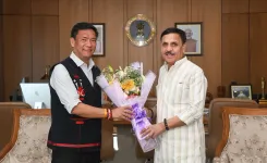 CM Pema Khandu Hosts BJP Leaders in Courtesy Call on Arunachal Affairs