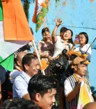 CM Pema Khandu leads Tiranga Yatra in Itanagar