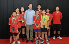 CM Pema Khandu meets Arunachal's young badminton stars