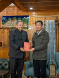CM Pema Khandu Meets Ex-LBSNAA Chief, Receives Book on India's States