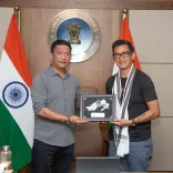 CM Pema Khandu meets football icon Bhaichung Bhutia