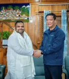 CM Pema Khandu Meets NHRC Member Priyank Kanoongo