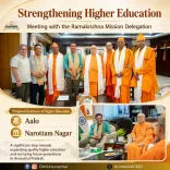 CM Pema Khandu Meets Ramakrishna Mission on Higher Education Institutes