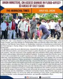 CM Pema Khandu, Union Ministers Review Flood Damage in East Siang