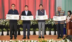 CM Pema Khandu Unveils Stamps, Books to Mark 10 Years of Team Arunachal