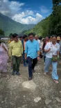 CM Pema Khandu visits flood-hit Posa village, meets affected families
