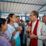 CM Pema Khandu Visits NEEPCO Flood Relief Camp at Posa