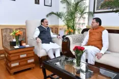 सीएम पुष्कर धामी ने केंद्रीय स्वास्थ्य मंत्री जेपी नड्डा से की मुलाकात, एयर एंबुलेंस समेत कई मुद्दों पर हुई चर्चा 