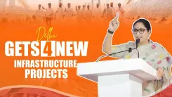 CM Rekha Gupta dedicates four connectivity projects to Delhi
