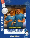 CM Rekha Gupta Hails Nitesh-Thulasimathi Silver at Asian Para Games