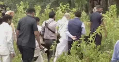 CM Rekha Gupta joins Amit Shah for tree plantation at Nanakpura Ridge