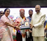 CM Rekha Gupta joins ex-President Kovind at Koli Samaj convention