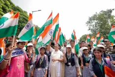 CM Rekha Gupta joins NDMC Tiranga Padyatra at Connaught Place
