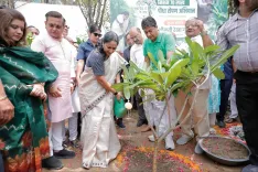 CM Rekha Gupta Leads 1,100-Sapling Drive in Model Town