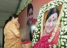 CM Rekha Gupta pays tribute to Sushma Swaraj on 7th death anniversary