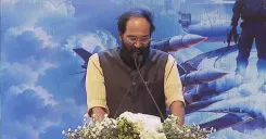CM Revanth Reddy attends Raksha Expo 2026 Curtain Raiser