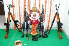 CM Revanth Reddy joins Ayudha Pooja on Vijayadashami 2026